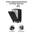 thumbnail image 5 of Front Open Carry On Luggage Laptop Compartment 100%PC TSA Lock Spinner Wheels 20" Lightweight Hardside Suitcase, 5 of 7