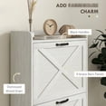 thumbnail image 3 of Farmhouse Charm Shoe Dresser / Flat Tabletop for Decor / Slim Design for Tight Spaces, 3 of 4