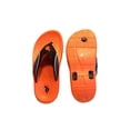 thumbnail image 4 of U.S. Polo Assn. Adult Men Premium Contoured Sporty Thong Sandal Flip Flop Water Friendly Halloween Edition or Winter Blue (Halloween Edition Orange, Size SMALL), 4 of 5