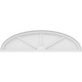 thumbnail image 3 of Ekena Millwork 46"W x 12-1/2"H x 2"P Elliptical 3 Spoke Architectural Grade PVC Pediment, 3 of 7