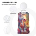thumbnail image 3 of Sikiie Meditating Cute Horse Basketball Jersey Reversible Men's Mesh Athletic Sports Shirts Training Practice S-4XLMedium, 3 of 6