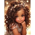 thumbnail image 1 of 5D DIY Full Round Diamond Painting Sweet Girl Set Home Decor Art Crafts, 30*40CM, Frameless.,C, 1 of 4