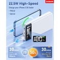 thumbnail image 3 of Cargador portátil Power Bank SABANI 35000 mAh con 4 cables, 3 of 6