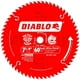 Freud Lame de Scie Circulaire 7-.25in. 60T Diablo Ultra Finition Travail D0760A – image 4 sur 6