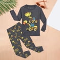 thumbnail image 4 of larppty Pajama Set Boys, Teens Long Sleeve PJs Kids Soft Loungewear Cozy Sleepwear Nightwear Gamer Gifts Boys (7-8 Years,Dark Gray), 4 of 9