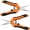 Orange, variant on Elbourn 2-Pack Garden Shears Stainless Steel, Garden Tools Scissors Pruning for Fruit Picking, Cutting Flowers Branches Potted