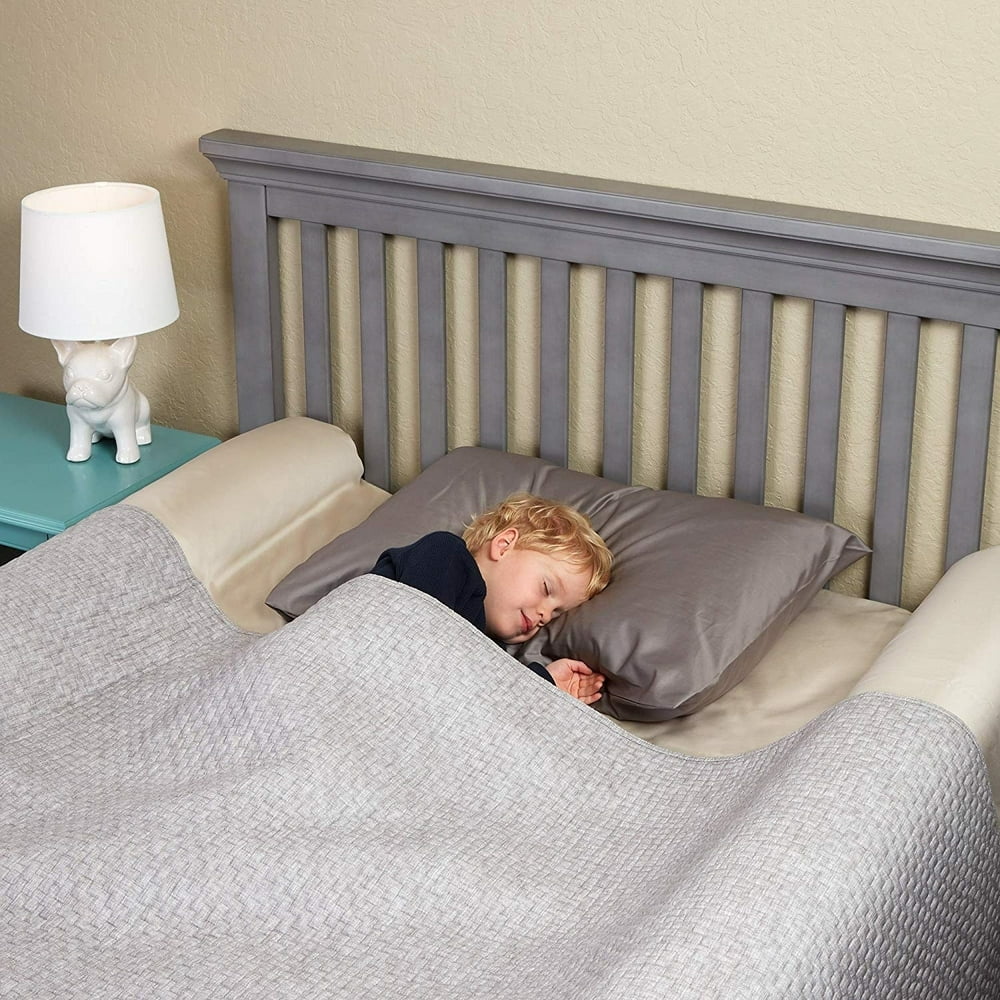 [2Pack] hiccapop Inflatable Bed Bumpers for Toddlers Travel Bed Rail