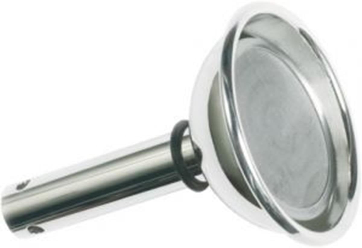 Silver Plated Splay Wine Decanter Funnel with Removable Screen Filter