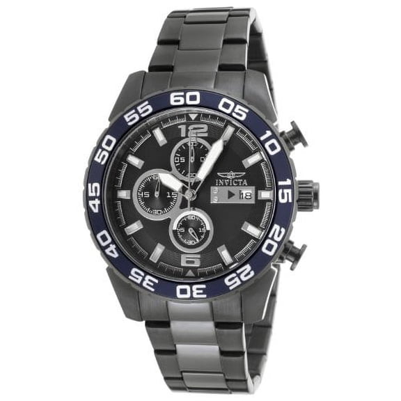 Invicta Men's 13677 Specialty Chronograph Gunmetal Dial Gunmetal Steel Watch