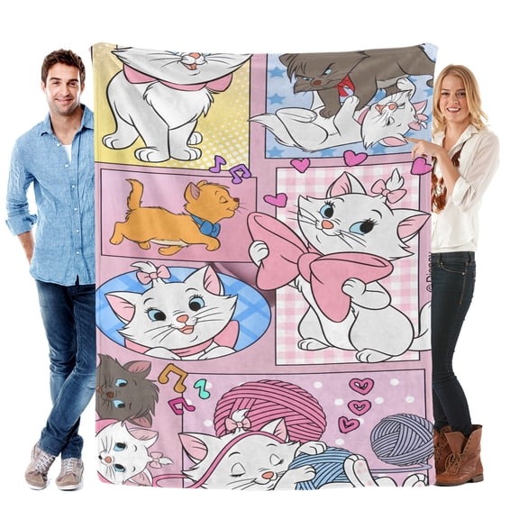 Throw Blanket for Marie Cat Bed Couch Soft Warm Flannel Blanket for Kids Girls Boys Gifts Home Decor 30x40 Inch