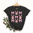 thumbnail image 3 of Mujeres Pantalones Cortos de Manga Corta Impresa Floral Cuello Redondo Superior / Camisa Poliéster, Blusa Casual de Moda para el Uso Diario Del Hogar, 3 of 5