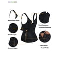 thumbnail image 6 of BadPiggies Women Body Shaper Cincher Corset Zipper Shapewear Vest Adjustable Straps Slimming Waist Trainer, 6 of 9