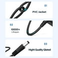 thumbnail image 4 of Aprelco AC Wall Charger adapter Compatible with Visual Land Tablet Prestige Pro 7D ME-107-D, 4 of 5