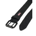 Genuine Dickies Men's Casual Black Double Prong Grommet Belt