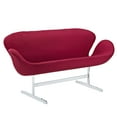 thumbnail image 2 of Modway Wing Wool Upholstered Loveseat, Multiple Colors, 2 of 4