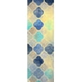 thumbnail image 2 of Allen, Kimberly 9x18 White Modern Wood Framed Museum Art Print Titled - Indigo Panel A, 2 of 4