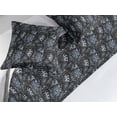 thumbnail image 2 of Abstract Bed Runner Set, Geometrical Repetitive Pattern Dots and Lines Zentangle Grunge Artwork, Decorative Bedding Scarf & 2 Pillow Shams for Hotels Homes, Queen, Sea Blue Charcoal Grey, by Ambesonne, 2 of 3