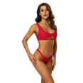 thumbnail image 4 of BeautyIn Bikini Sportif pour Femmes Haut de Maillot Strings Ensemble 2 Pcs, 4 of 6