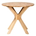 thumbnail image 2 of Bowery Hill Table à Manger Ronde en Bois avec Pattes Évasées, Brun, 2 of 8