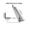 thumbnail image 2 of Material angular de aluminio DIYDIYShop 16 cm x 16 cm x 0,6 cm 6061, 2 of 4