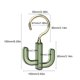 thumbnail image 3 of Gancho de cocina con forma de cactus, gancho giratorio de 360 ​​grados con 2 garras, sin perforación, 3 of 5