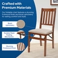 thumbnail image 4 of Stakmore Arts and Craft Harwood Folding Chair with Blush Upholstery - Fruitwood (2-Pack), 4 of 6