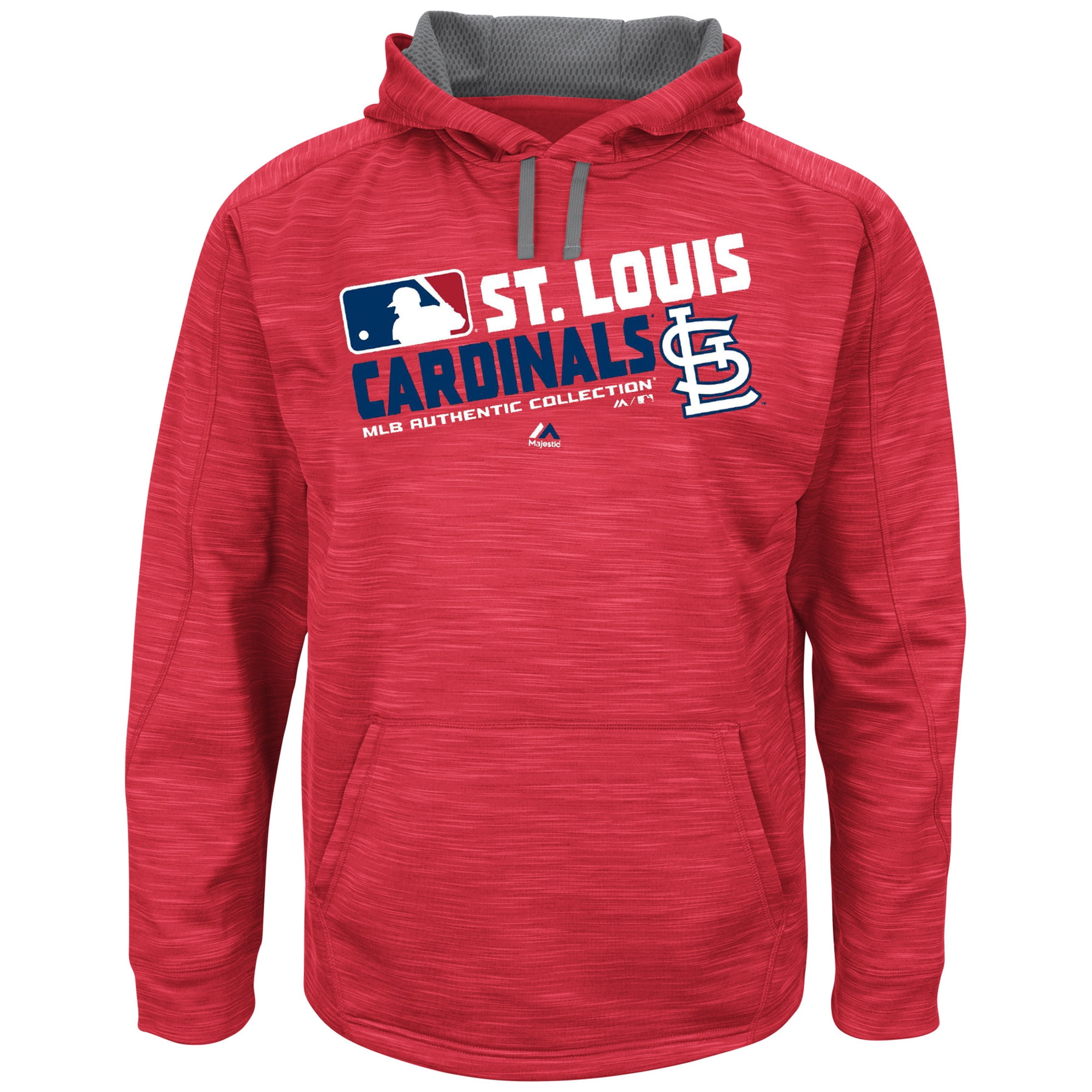 MLB Men's Big and Tall On-Field Team Choice Streak Therma Base Fleece Hoodie (5XL, St. Louis Cardinals) by Profile