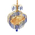 thumbnail image 1 of Elegant Lighting Spiral 14" 3 Light Royal Crystal Pendant Lamp, 1 of 1