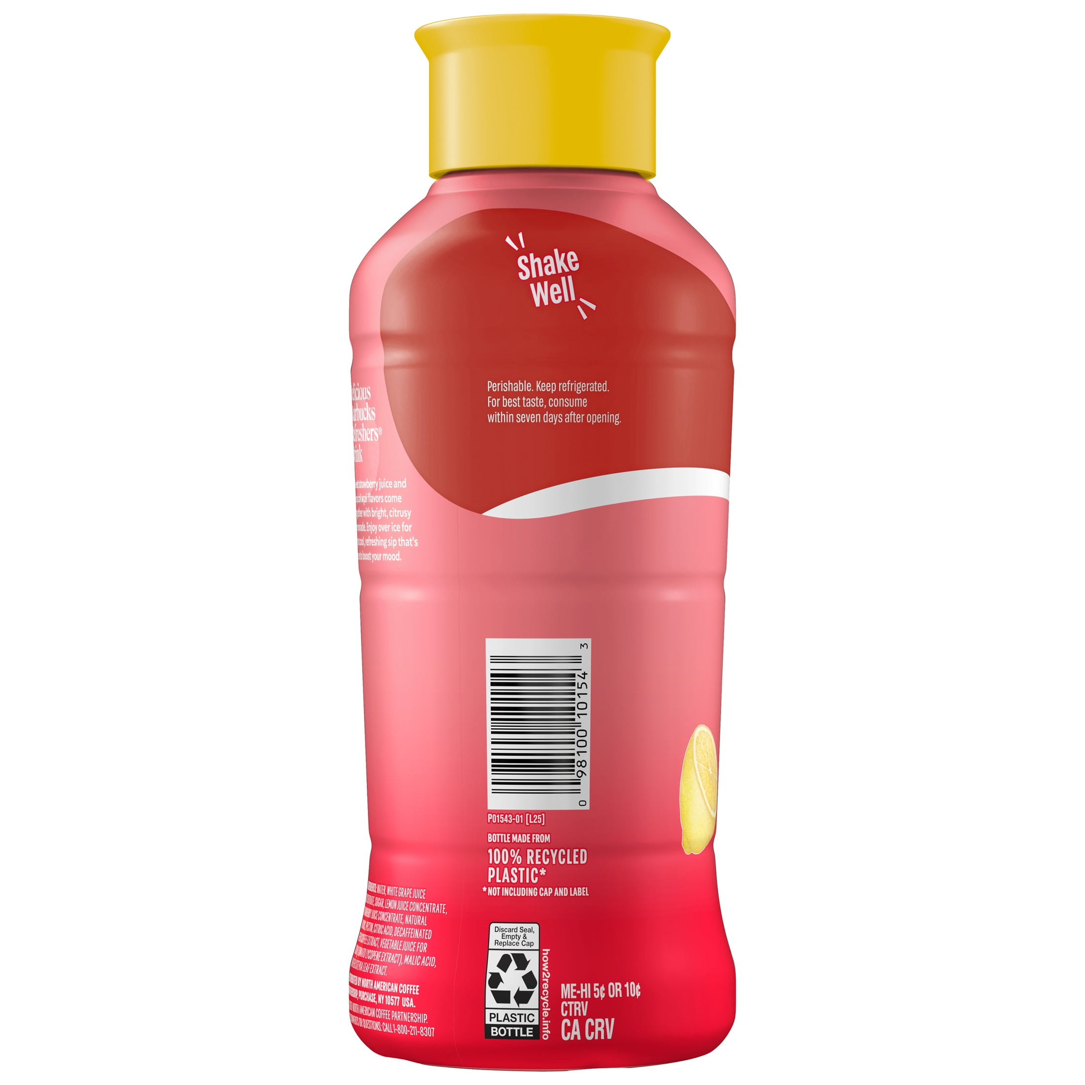 Starbucks Refresher Strawberry Acai Lemonade 40 fl oz