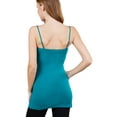 thumbnail image 4 of ShezPretty 3-Pack - Women's Basic Cami with Adjustable Spaghetti Straps Tank Top (XLarge, Spring Teal/H.Grey/Charcoal Grey), 4 of 7