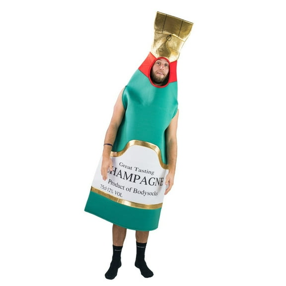 Champagne Celebration Bottle Costume for Adults (One Size)