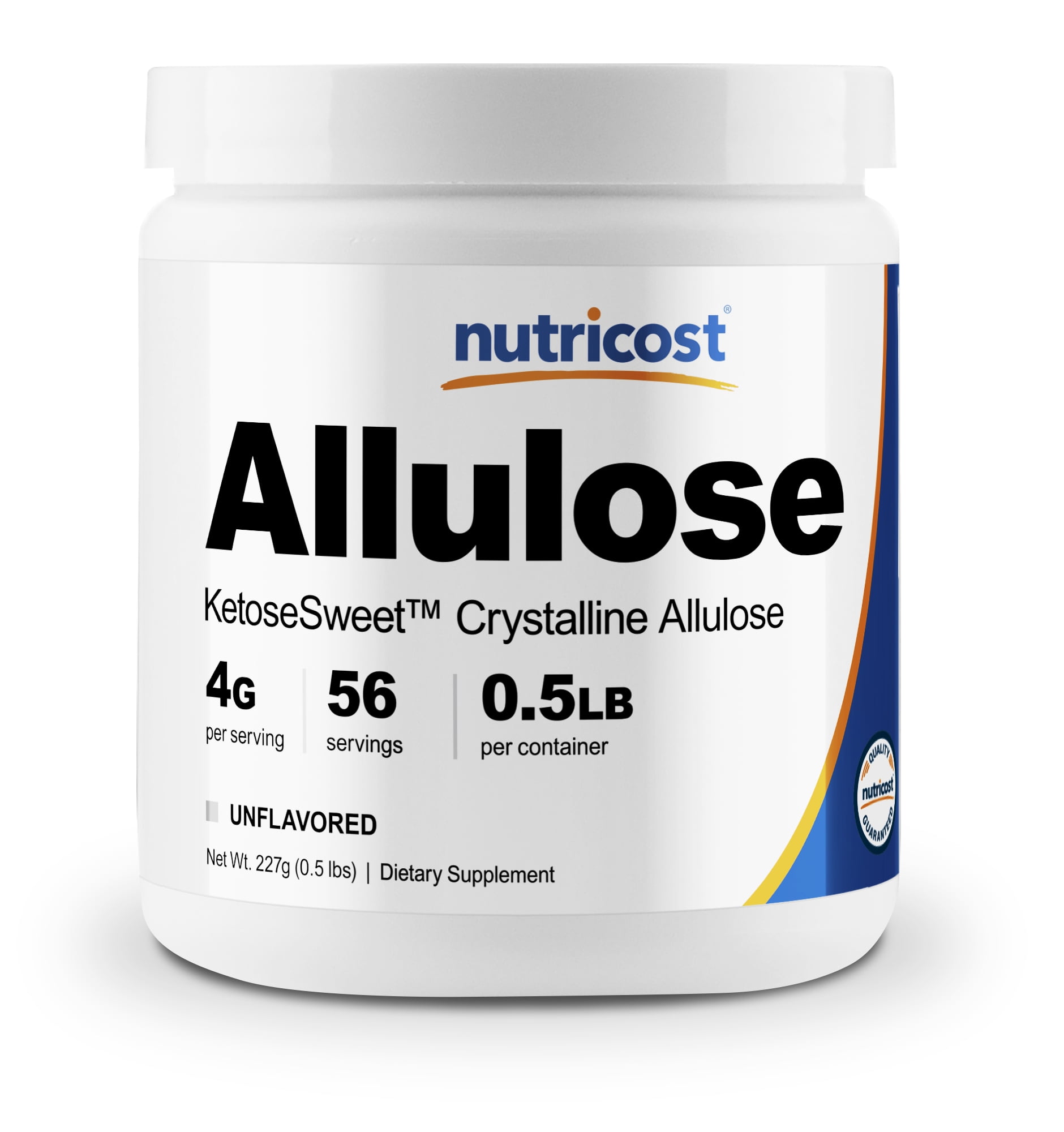 Nutricost Allulose Sweetener (8oz) KETO Sugar, 0 Calorie, Zero Net