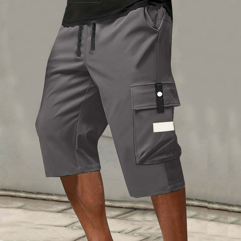 Hurxie Deals Nylon Cargo Shorts for Men Ripstop Quick Dry Shorts