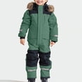 thumbnail image 2 of UAYOTSE Snowsuit Children's Unisex Ski Suit Thickened Warm Ski Overall Winter Warm Ski Suits with Hood Snow Overall Windproof,Sizes 7-8 Years, 2 of 6