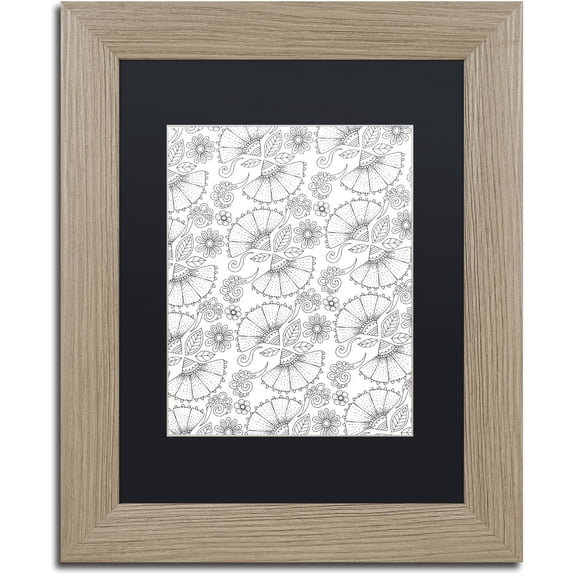 Trademark Fine Art "Big Beautiful Blossoms 20" Canvas Art by Hello Angel, Black Matte, Birch Frame