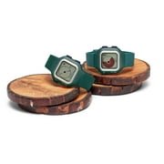 TIME TIMER Watch — Visual 12-Hour or 24-Hour Analog and Digital Timer (Sequoia Green, Large)
