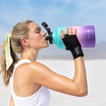 thumbnail image 4 of GEDUX 64oz Insulated Stainless Steel Water Bottle with 2 Leak Proof Lids(Spout Lid and Straw Lid) Wide Mouth Powder-Coated Water Bottle with Paracord Handle for Sports and Travel, 4 of 7