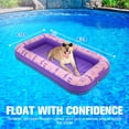 thumbnail image 2 of Balsa flotante inflable para perros BINGPET para piscina de verano (rosa), 2 of 7
