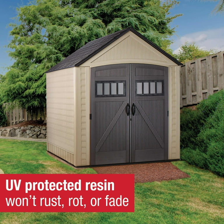 Rubbermaid 7' x7' Roughneck Storage Shed - Walmart.com