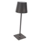 thumbnail image 2 of Lámpara de mesa LED inalámbrica, táctil y de metal, portátil, recargable, 3 temperaturas de color, gris, 2 of 14