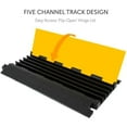 thumbnail image 2 of Pyle PCBLCO28 Multi-Channel Cable Protective Cover Ramp with Cord & Wire Concealment Protection Track, 2 of 8