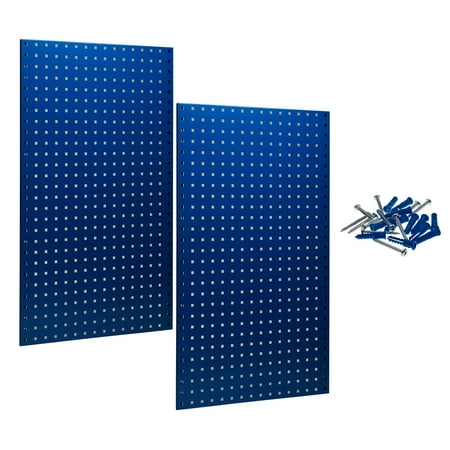 Triton Products® LocBoard (2) 24"W x 42-1/2"H x 9/16"D Epoxy, 18 Gauge Steel Square Hole Pegboards