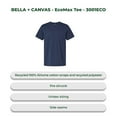 thumbnail image 3 of BELLA + CANVAS EcoMax T-Shirt for men, Short Sleeve Classic Crewneck Shirt, Navy Tee, M, 3 of 5