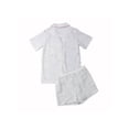 thumbnail image 4 of Fiomva 2PCs Short Sleeve Shirts Shorts Homewear Sleepwear Women Summer Casual Pajamas Sets, 4 of 5