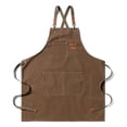 thumbnail image 1 of Advancent Delantal de lona, ​​delantales de trabajo gruesos, fundas de delantales, ropa de trabajo cómoda, accesorio de cubierta, vestido para el Utensilios de cocina Caqui Advancent HA011664-08, 1 of 6