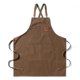 thumbnail image 1 of Advancent Delantal de lona, ​​delantales de trabajo gruesos, fundas de delantales, ropa de trabajo cómoda, accesorio de cubierta, vestido para el Utensilios de cocina Caqui Advancent HA011664-08, 1 of 6