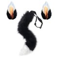 thumbnail image 1 of 3PCS Halloween Costume Props Artificial Fur Cosplay Prop Fox Ear and Tail Set, 1 of 9
