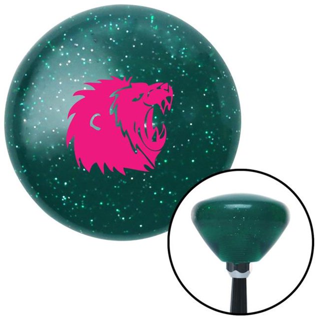 Pink Lion Green Retro Metal Flake Shift Knob with M16 x 1.5 Insert Shifter Auto Brody