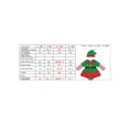 thumbnail image 4 of SUNSIOM Costume de Bébé Fille Elf Tenue Bébé Manches Longues Col Poupée Robe avec Chapeau Ensemble de Noël 2 Pcs, 4 of 9