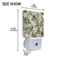 thumbnail image 4 of Yayeee LED Night Light for The Home Plug in With Light Sensors 2 Pack, Green Mountain Pattern, 4 of 6